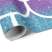 Papier Cadeau Balances de coquille de sirène à Parties scintilla (Coin rond)