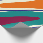 Papier Cadeau Balances rétro - Style les années 70 classique (Coin)