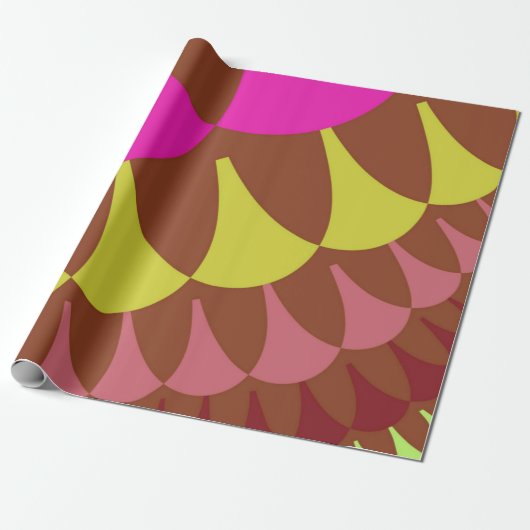 Papier Cadeau Balances roses et Brown (Déroulé)