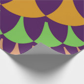 Papier Cadeau Balances violettes et orange (Coin)