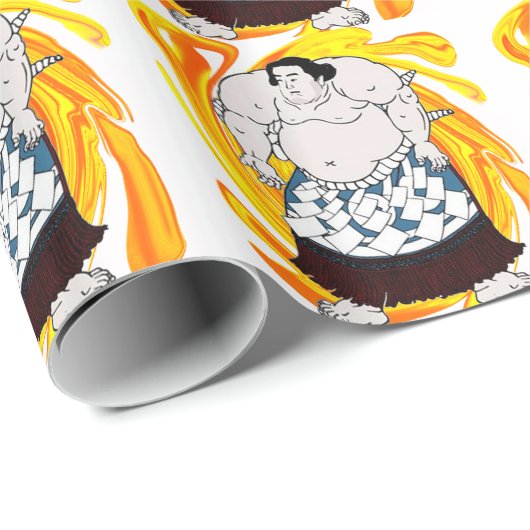 Papier Cadeau Balayeuse de sumo (Coin rond)