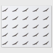 Papier Cadeau Bald Eagle en vol (Plat)