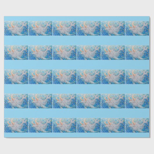 Papier Cadeau Baleine (Plat)