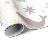 Papier Cadeau Baleine (Coin rond)