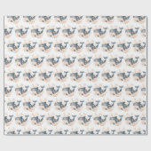 Papier Cadeau Baleine mignonne (Plat)