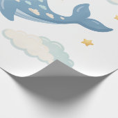 Papier Cadeau Baleine Nuageuse de Rêve (Coin)