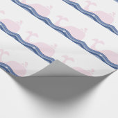 Papier Cadeau Baleine rose de Preppy (Coin)