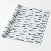 Papier Cadeau Baleines (Déroulé)