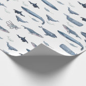 Papier Cadeau Baleines (Coin)