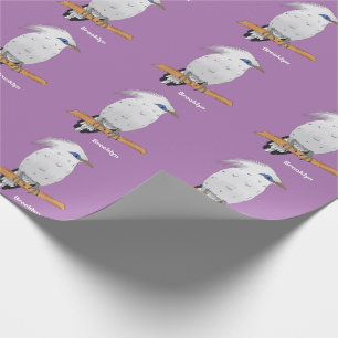 Papier Cadeau Bali Mina tropical oiseau exotique
