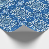 Papier Cadeau Balises de neige (Coin)