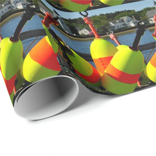 Papier Cadeau Balises du Maine (Coin rond)