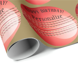 Papier Cadeau Ball Baller personnalisé Nom du ballon de cricket 