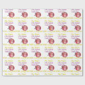 Papier Cadeau Ball de cricket Nouvelle-Zélande (Plat)