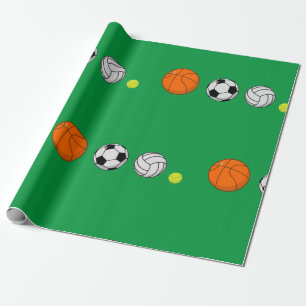 Papier Cadeau Ball Sports
