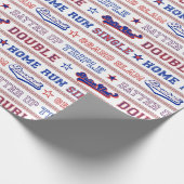 Papier Cadeau Ball Stitch - Baseball (Coin)