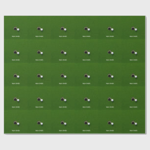 Papier Cadeau Balle de golf à côté du trou sur un parcours de go