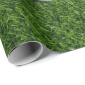 Papier Cadeau Balle de golf sur gazon vert (Coin rond)