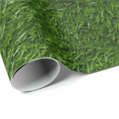 Papier Cadeau Balle de golf sur gazon vert (Coin rond)