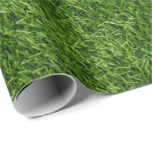 Papier Cadeau Balle de golf sur gazon vert (Coin rond)