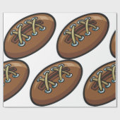 Papier Cadeau Balle de rugby (Plat)