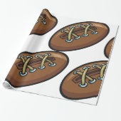 Papier Cadeau Balle de rugby (Déroulé)