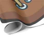 Papier Cadeau Balle de rugby (Coin rond)