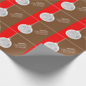 Papier Cadeau Balle décorative de Noël (Coin)