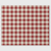 Papier Cadeau Balle rustique et Buffle Beige Check (Plat)
