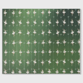 Papier Cadeau Ballerina Anniversaire de Noël Papier à enveloppem (Plat)