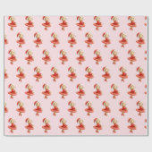 Papier Cadeau Ballerina Christmas Gift Wrap Paper for kids (Plat)