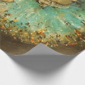 Papier Cadeau Ballerina Dance Green Dancer Edger Degas Peinture (Coin)