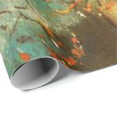 Papier Cadeau Ballerina Dance Green Dancer Edger Degas Peinture (Coin rond)