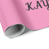 Papier Cadeau Ballerina joyeux papier d'emballage d'anniversaire (Coin rond)