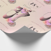 Papier Cadeau Ballerina Toe Chaussures Custom Event (Coin)