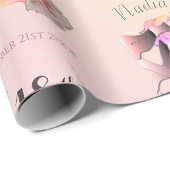 Papier Cadeau Ballerina Toe Chaussures Custom Event (Coin rond)