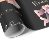Papier Cadeau Ballerina Toe Chaussures Custom Event (Coin rond)