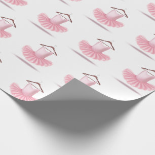 Papier Cadeau Ballerina Tutu Rose Girly Jolie Ballet Élégant