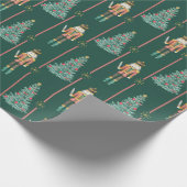 Papier Cadeau Ballerina Vintage Noël (Coin)