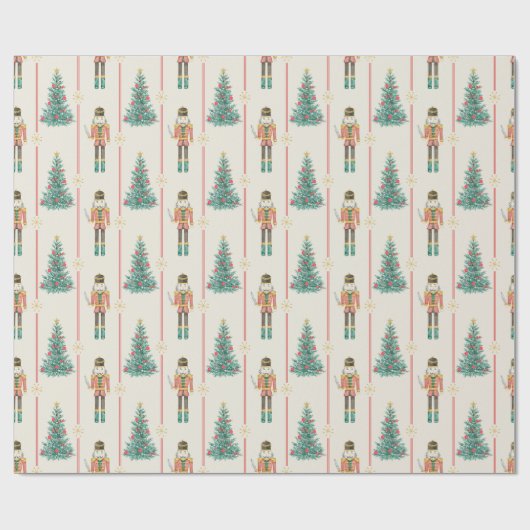 Papier Cadeau Ballerina Vintage Noël (Plat)