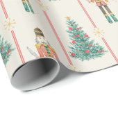 Papier Cadeau Ballerina Vintage Noël (Coin rond)