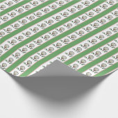 Papier Cadeau Balles de golf sur le sage tan et blanc (Coin)