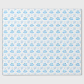 Papier Cadeau Ballet bleu Anniversaire Chaussures Tutu & Pointe (Plat)