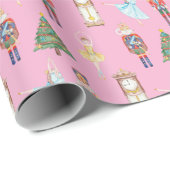 Papier Cadeau Ballet de craquelette d'aquarelle (Coin rond)