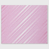 Papier Cadeau Ballet Rose Pastel Lignes Délicates De Bandes (Plat)
