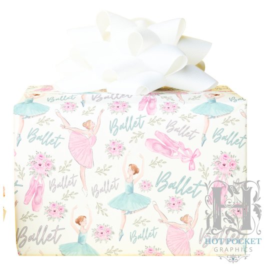 Papier Cadeau Ballet Wrapping Paper