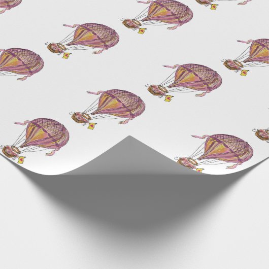 Papier Cadeau Ballon à air chaud (Coin)