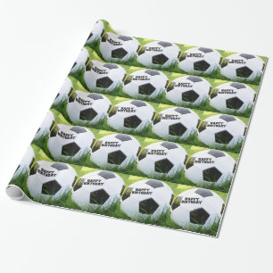 Papier Cadeau Ballon de football de classique de joyeux