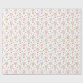 Papier Cadeau Ballon Floral à air chaud (Plat)