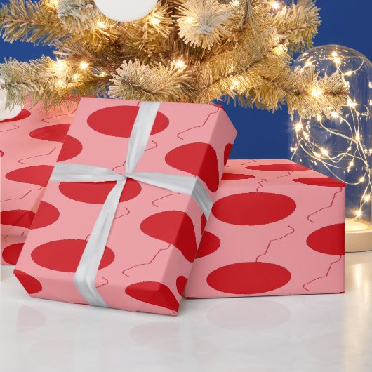 Papier Cadeau : Ballon Red Polka Dot (Vacances)